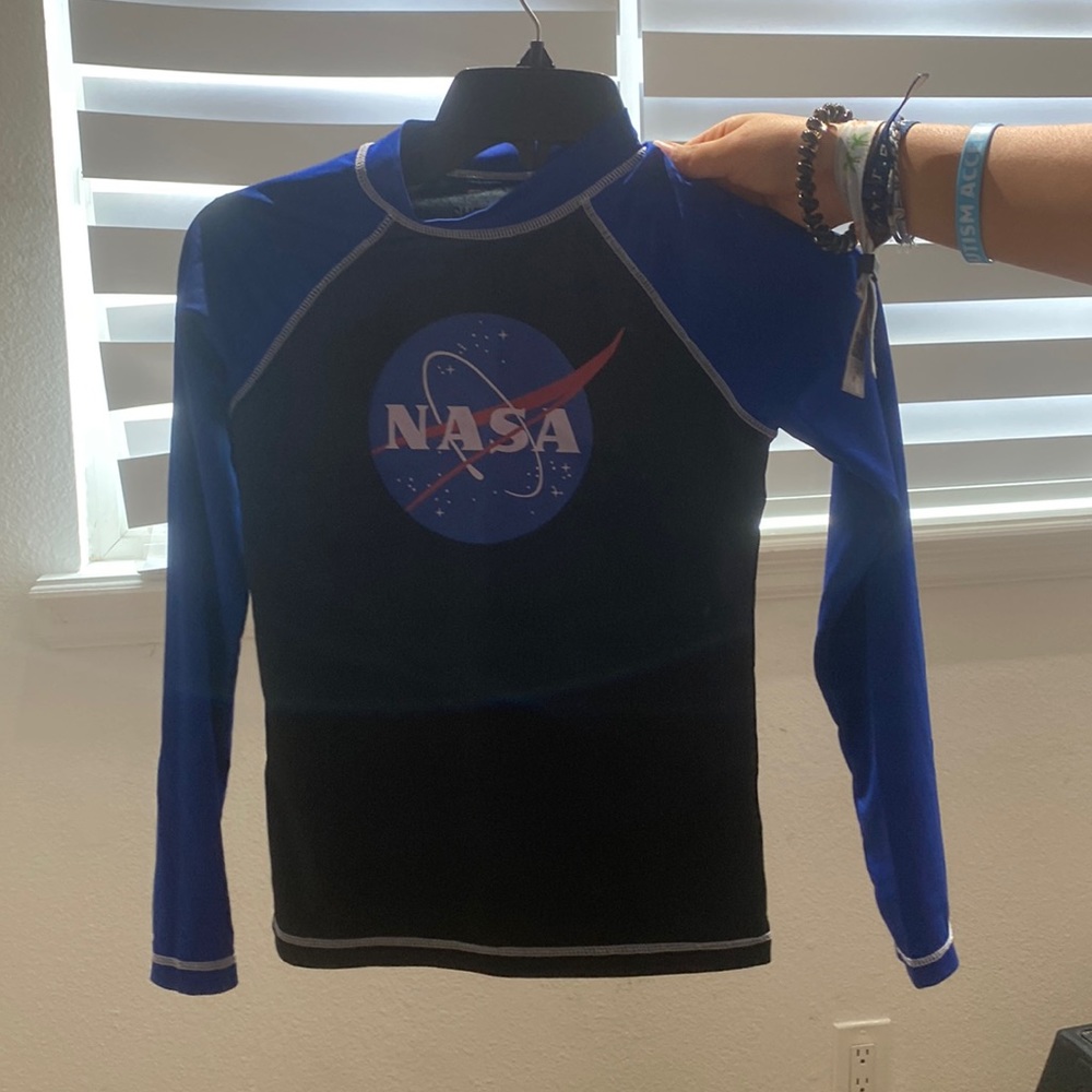 unisex NASA swim coverup shirt (size medium).